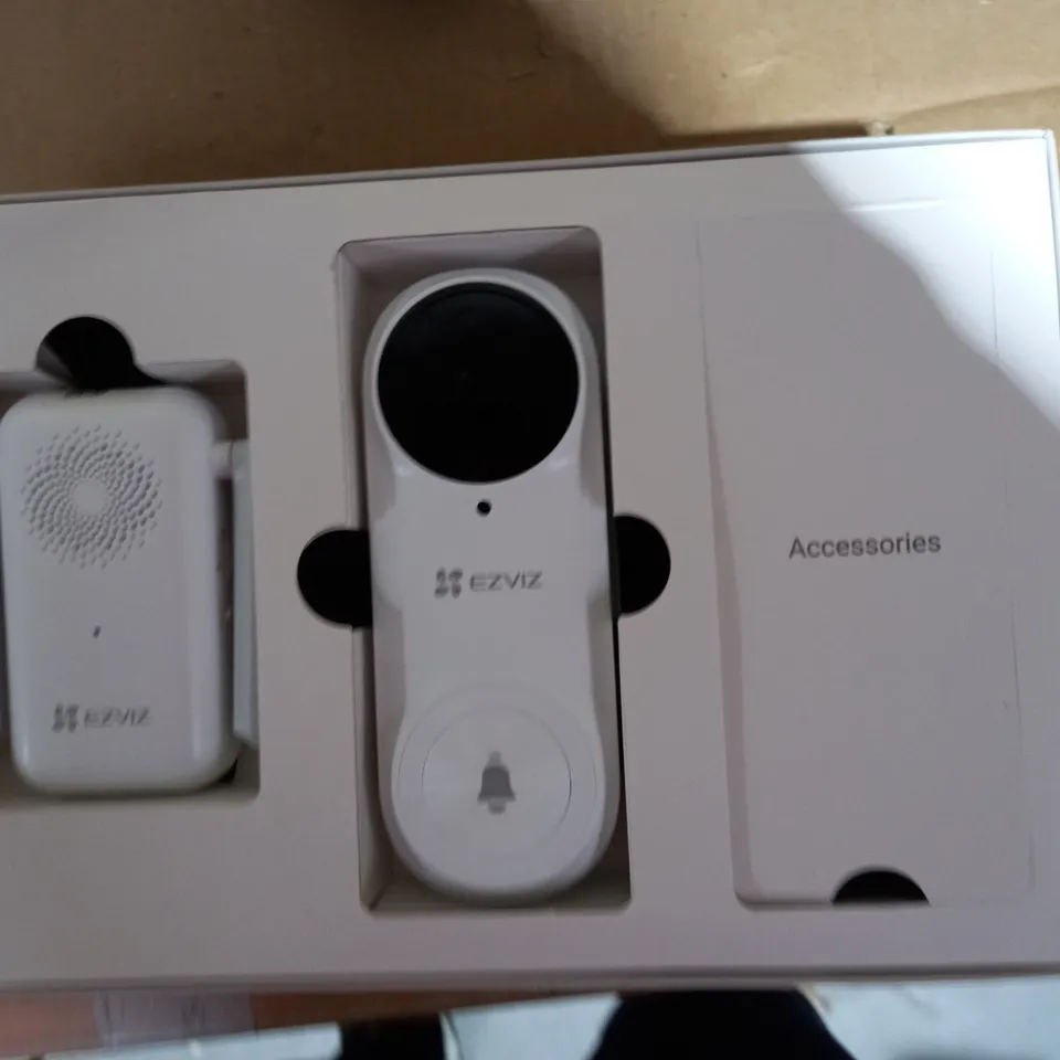 EZVIZ DB2, SMART BATTERY VIDEO DOORBELL WITH AI HUMAN DETECTION & CHIME UNIT RRP £109.99