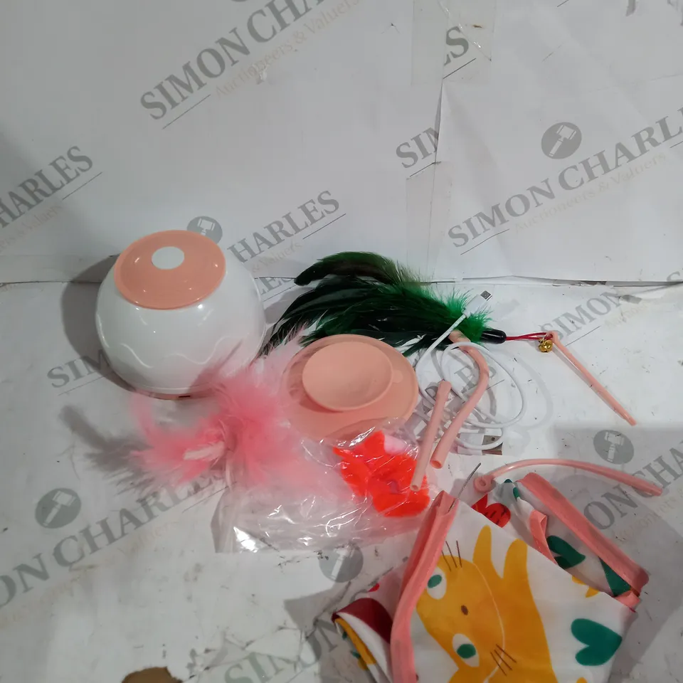 BOXED MOTORIZED WAND CAT MOTION TOY 