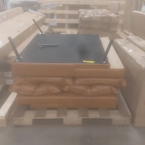 BROUMOV FAUX LEATHER SOFA BED 