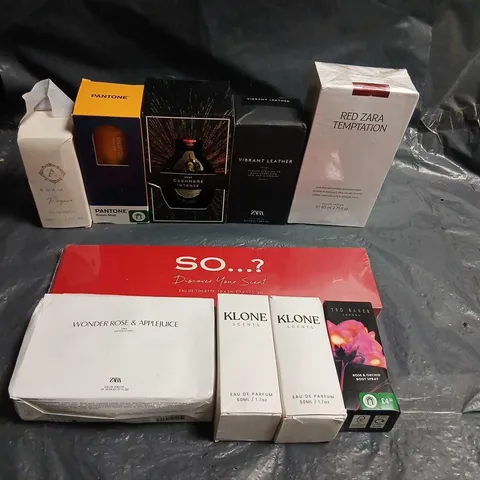 TEN ASSORTED BOXED FRAGRANCES TO INCLUDE; ZARA, SO..., NEXT AND TED BAKER