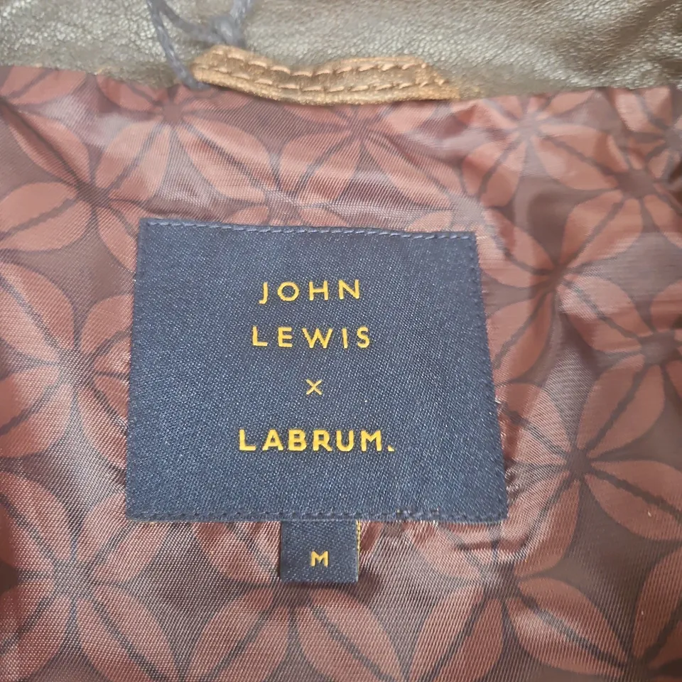 JOHN LEWIS X LABRUM LEATHER BOMBER JACKET – M (MEN'S)