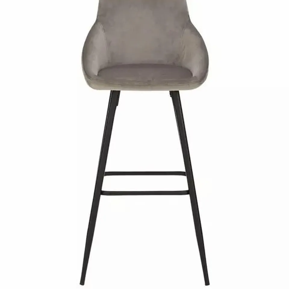 BOXED DAHLIA BAR STOOL - GREY/BLACK RRP £119.99