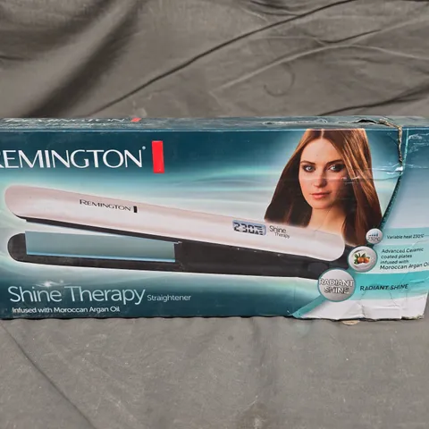 BOXED REMINGTON SHINE THERAPY STRAIGHTENER