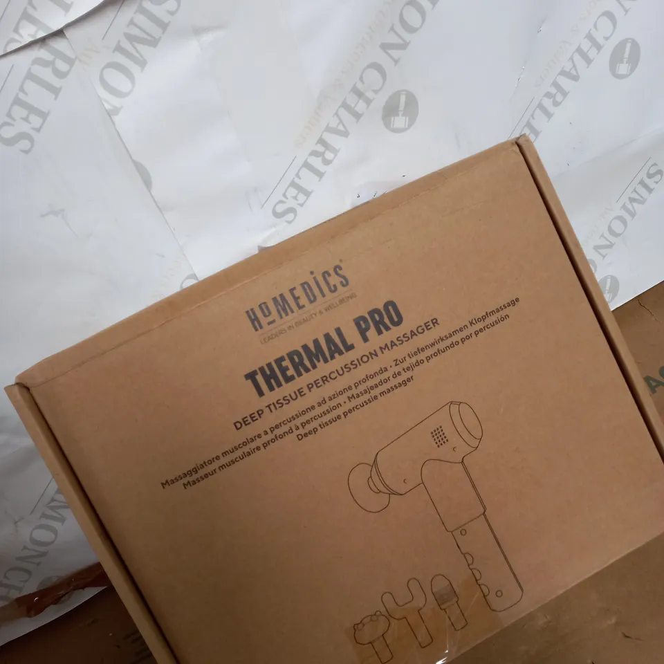 HOMEDICS THERMAL MASSAGE GUN - WHITE