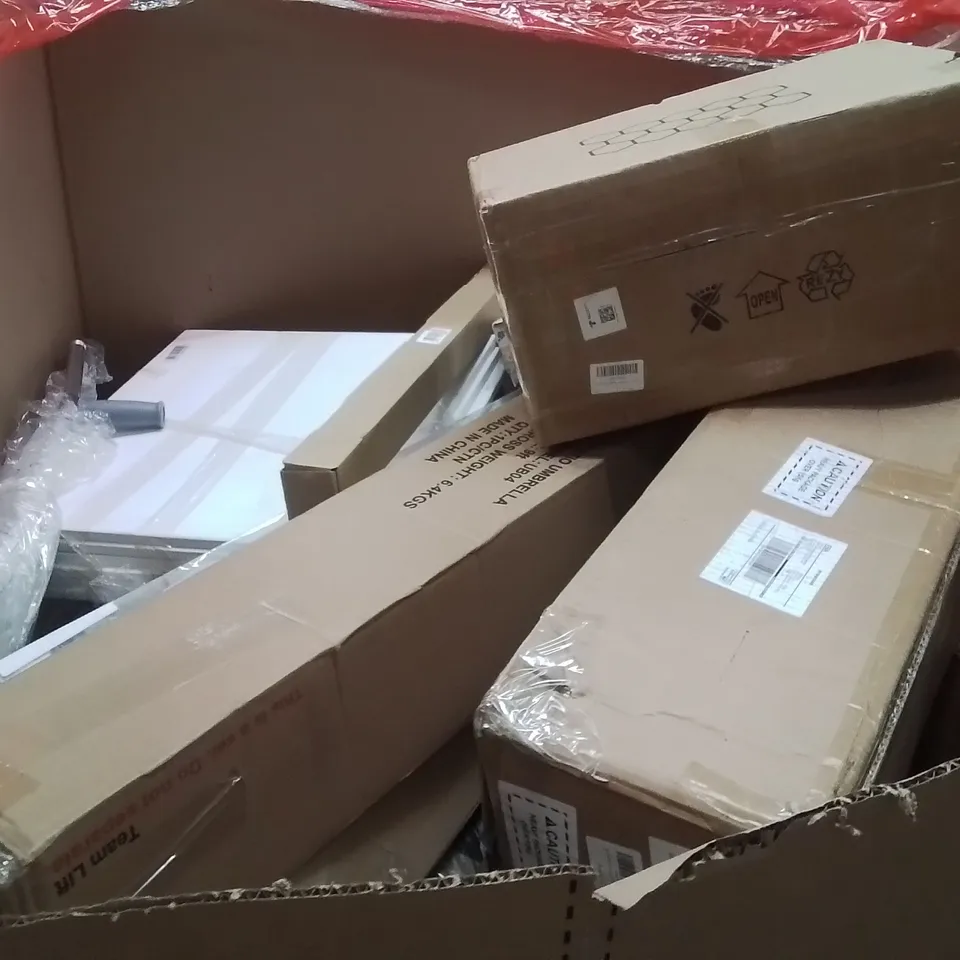 PALLET OF ASSORTED HOUSEHOLD GOODS AND PRODUCTS TO INCLUDE;PICTURE FRAME,AIR COOLER,DRYING MAT