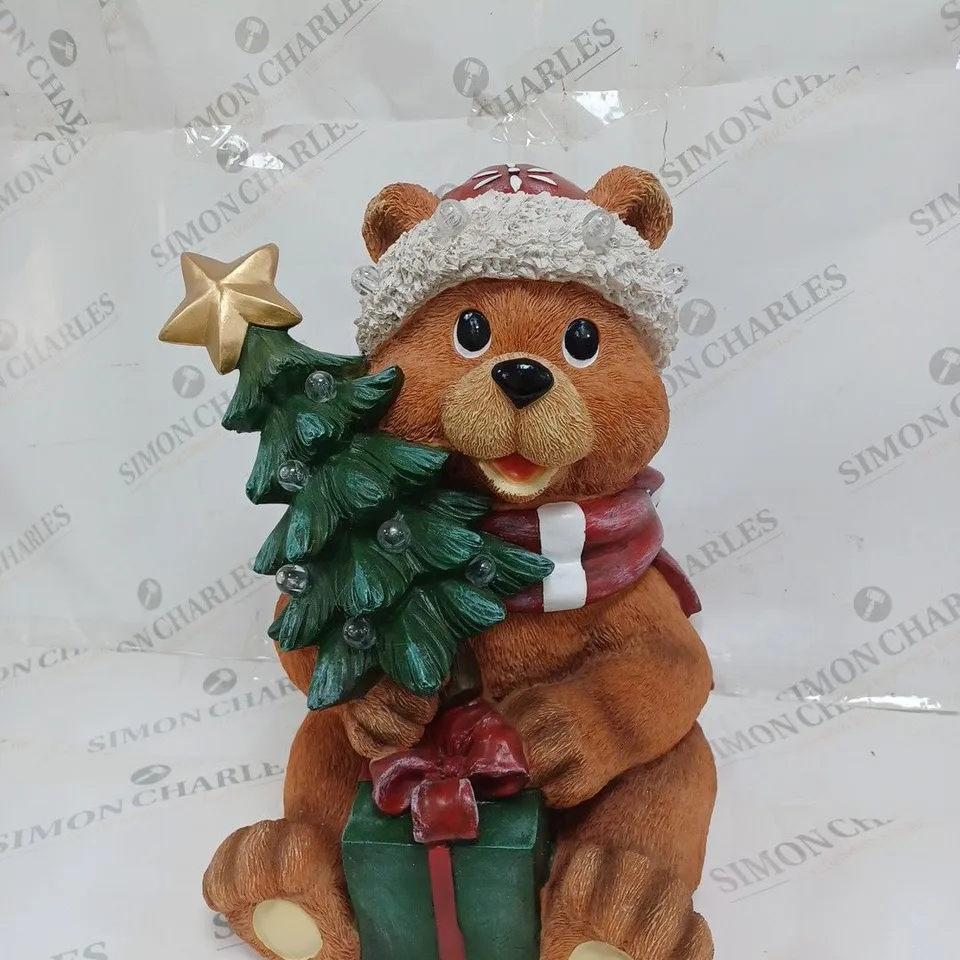 BOXED SANTA EXPRESS PRE-LIT INDOOR/OUTDOOR CHRISTMAS BEAR