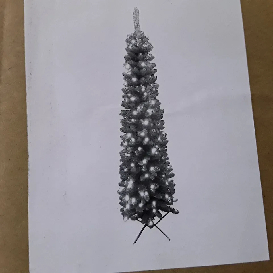 BOXED PRE LIT 6 PENCIL CHRISTMAS TREE GREEN