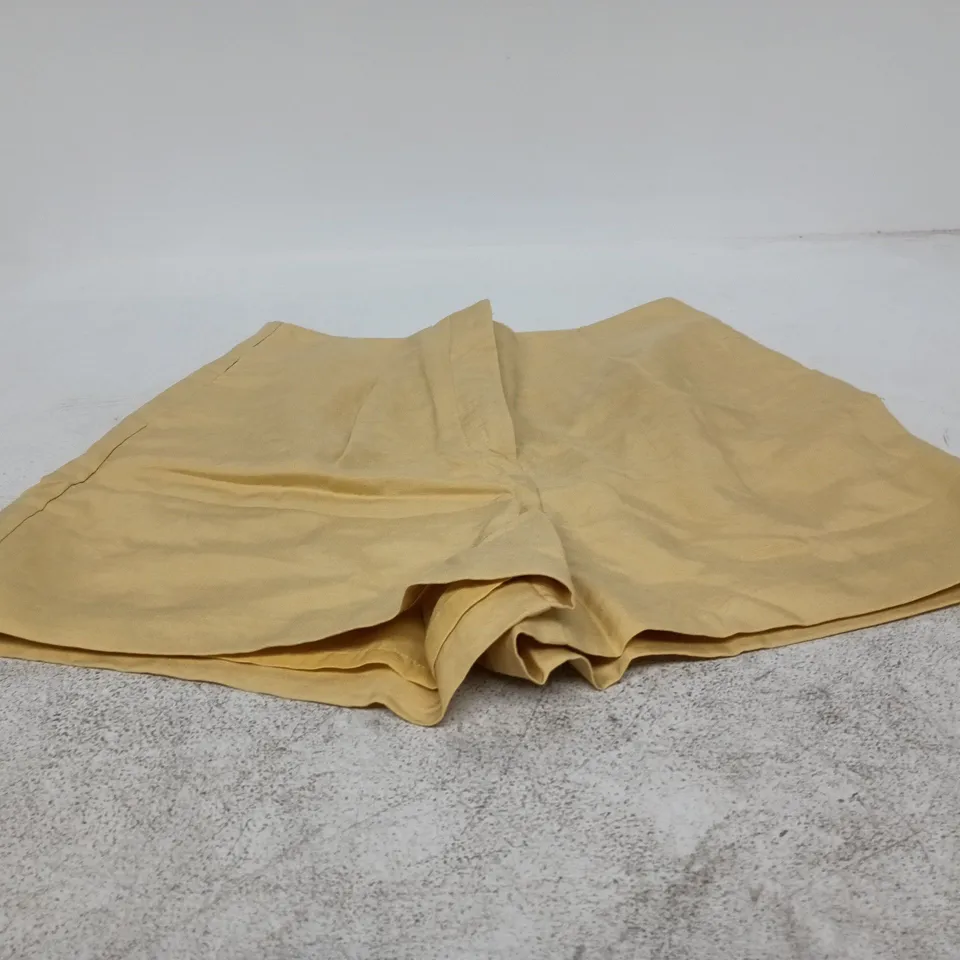 NOBODYS CHILD YELLOW CLEAN TAILORED SHORTS UK 8