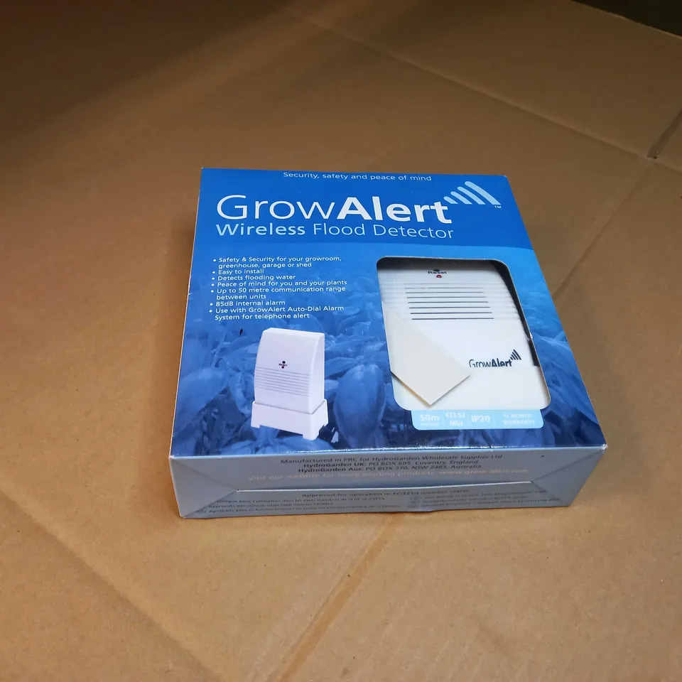 PACKAGED GROW ALERT WIRELESS FLOOD DETECTOR