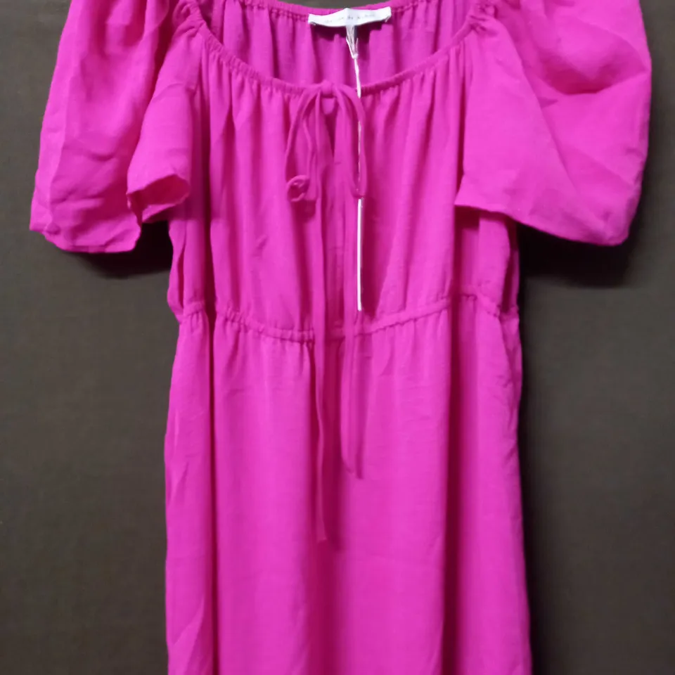 MAISON DE NIMES GYPSEY DRESS IN HOT PINK - MEDIUM