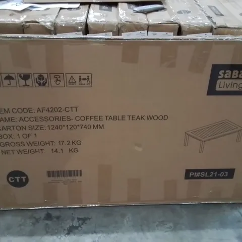 BOXED COFFEE TABLE -TEAKWOOD-