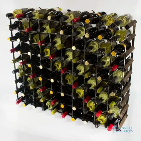 BOXED LIDDLE 90 BOTTLE WINE RACK