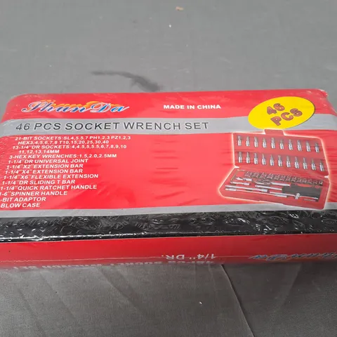 BOXED AND SEALED 46 PCS SOCKET WRENCH SET