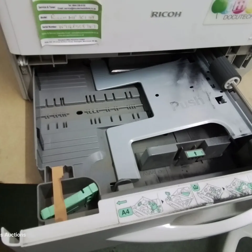 RICOH AFICIO MP 301 SPF FAST MONO MULTI FUNCTION FAX/SCAN/ PRINT 31ppm