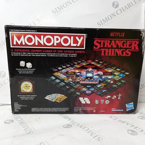 BOXED AND SEALED MONOPOLY STRANGER THINGS BOARD GAME