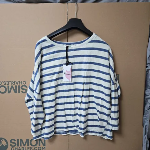 MISUMI WOMEN'S BRETON STRIPE KNIT TOP – MADE IN ITALY