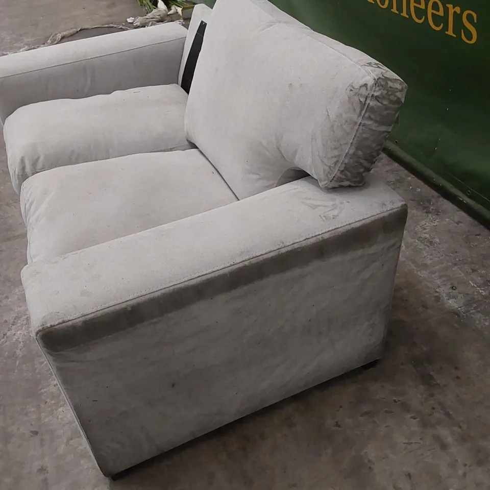 DESIGNER 2 SEATER SOFA - MISSING BACK CUSHION