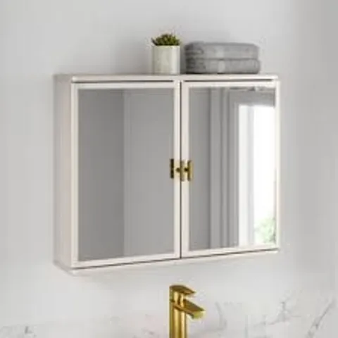 ELSIE MIRROR WALL CABINET - STONE