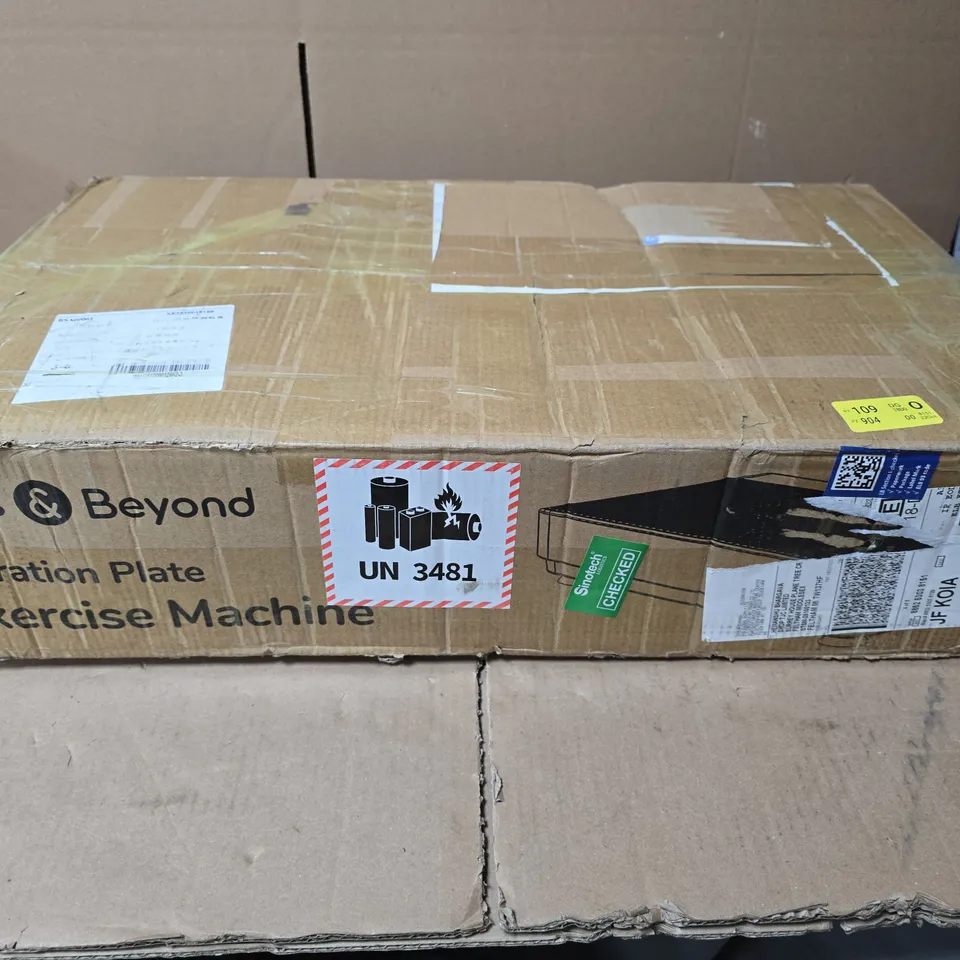 BLISS & BEYOND VIBRATION PLATE EXERCISE MACHINE – BOXED WITH REMOTE & ACCESSORIES