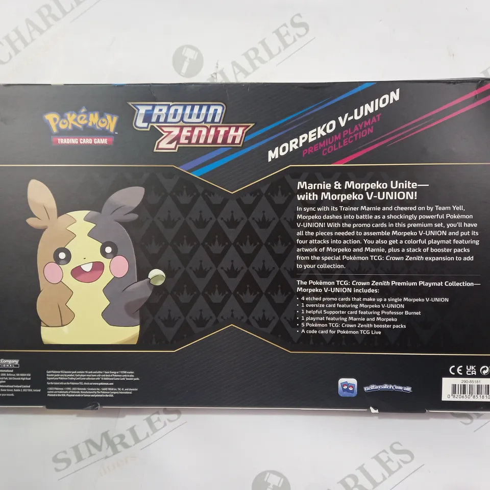 POKÉMON TRADING CARD GAME CROWN ZENITH MORPEKO V-UNION PREMIUM PLAYMAT COLLECTION