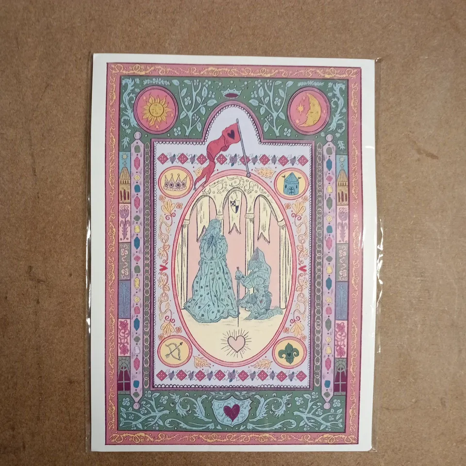 ISOBELLE FARRAR MEDIEVAL KNIGHT LOVERS ART PRINT