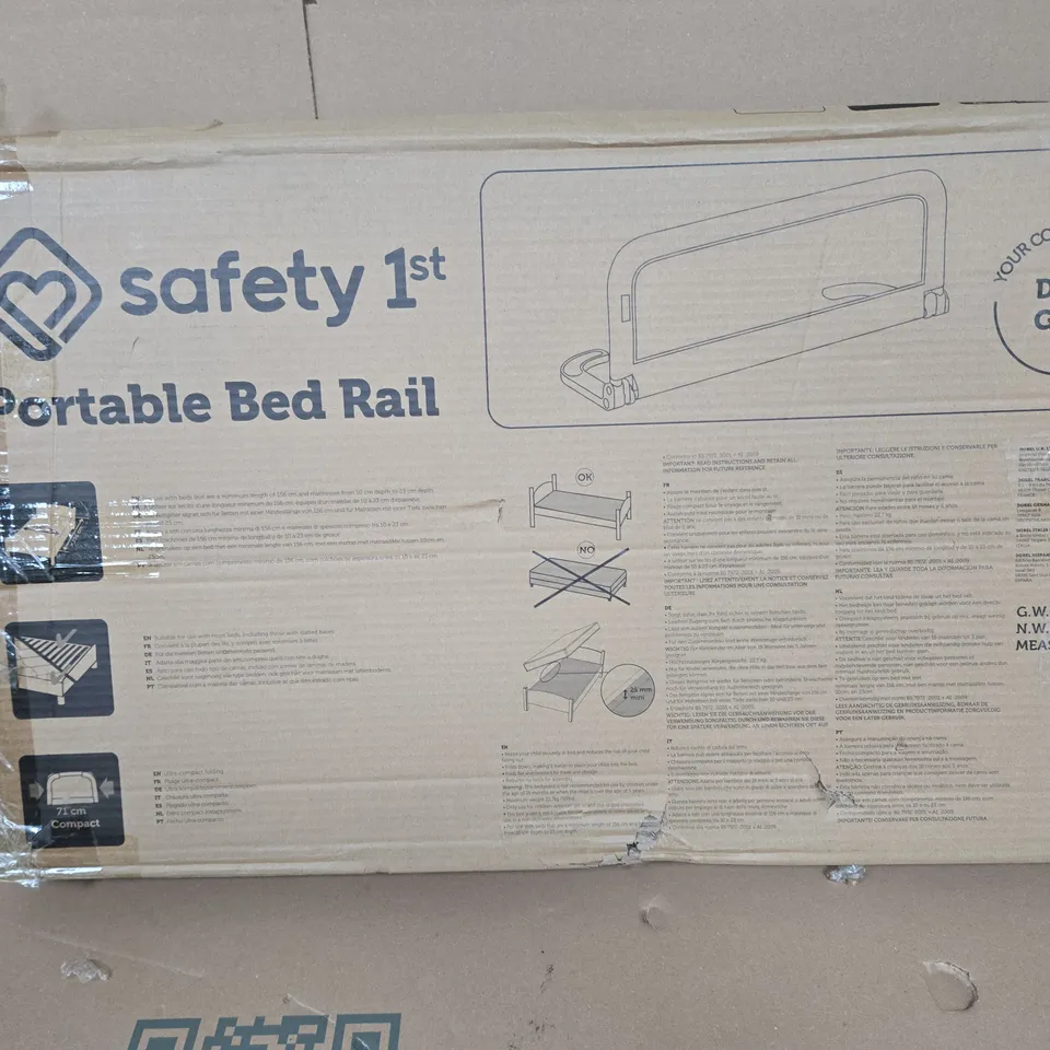 SAFETY 1ST PORTABLE BED RAIL – DARK GREY (BOXED)