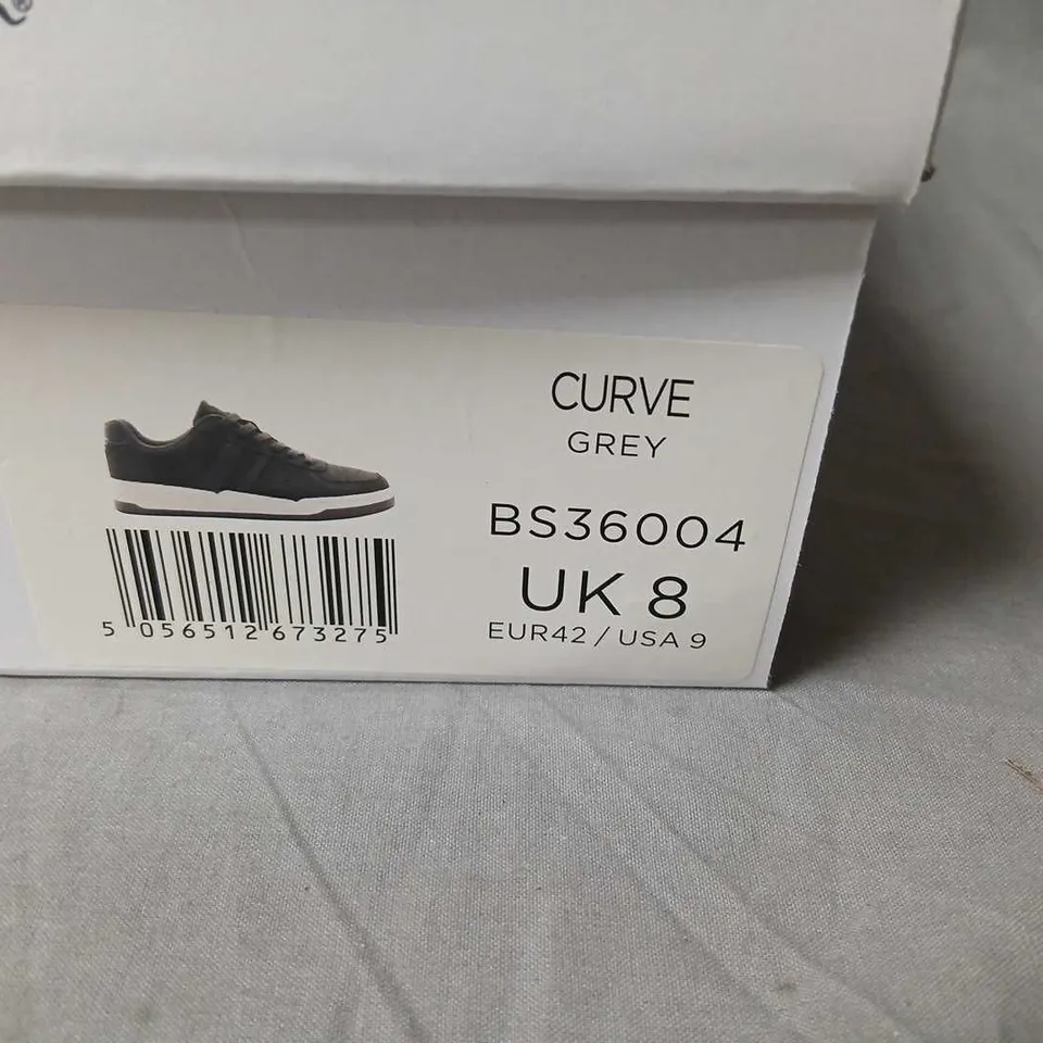 BEN SHERMAN CURVE GREY SNEAKERS – UK 8 (EUR42 / US9) BS36004