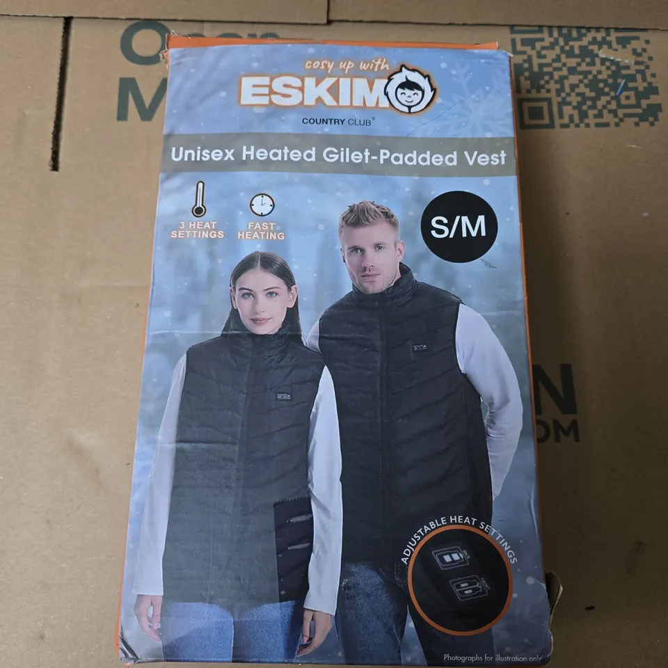 ESKIMO UNISEX HEATED GILET-PADDED VEST – S/M