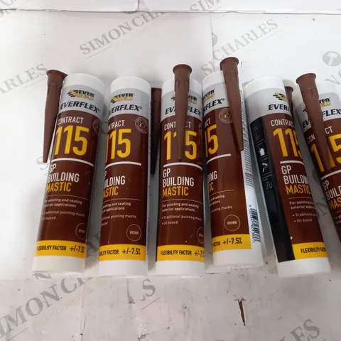 BOX OF 6 285ML TUBES EVERFLEX CONTRACT 115 GP BUILDING MASTIC