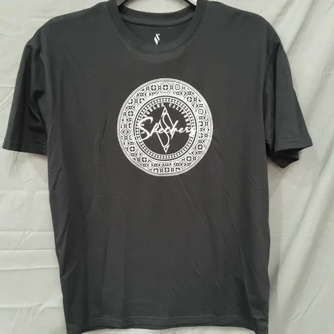 SKECHERS BLACK T-SHIRT SIZE M