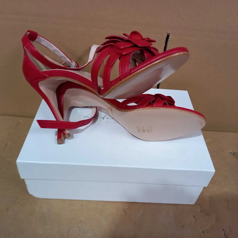 BOXED PAIR OF MITAROTONDA HIGH HEELS - SIZE 41