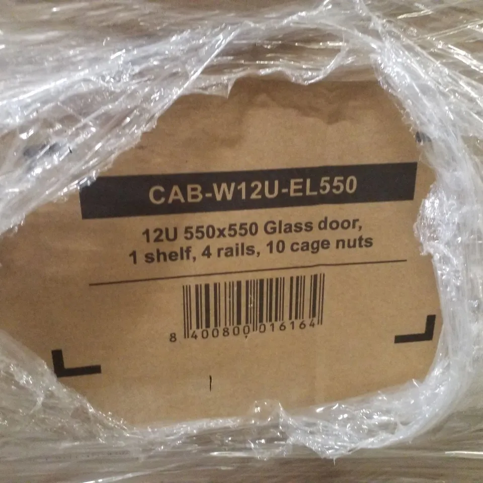 PALLET CONTAINING ASSORTED NETWORK CABINETS