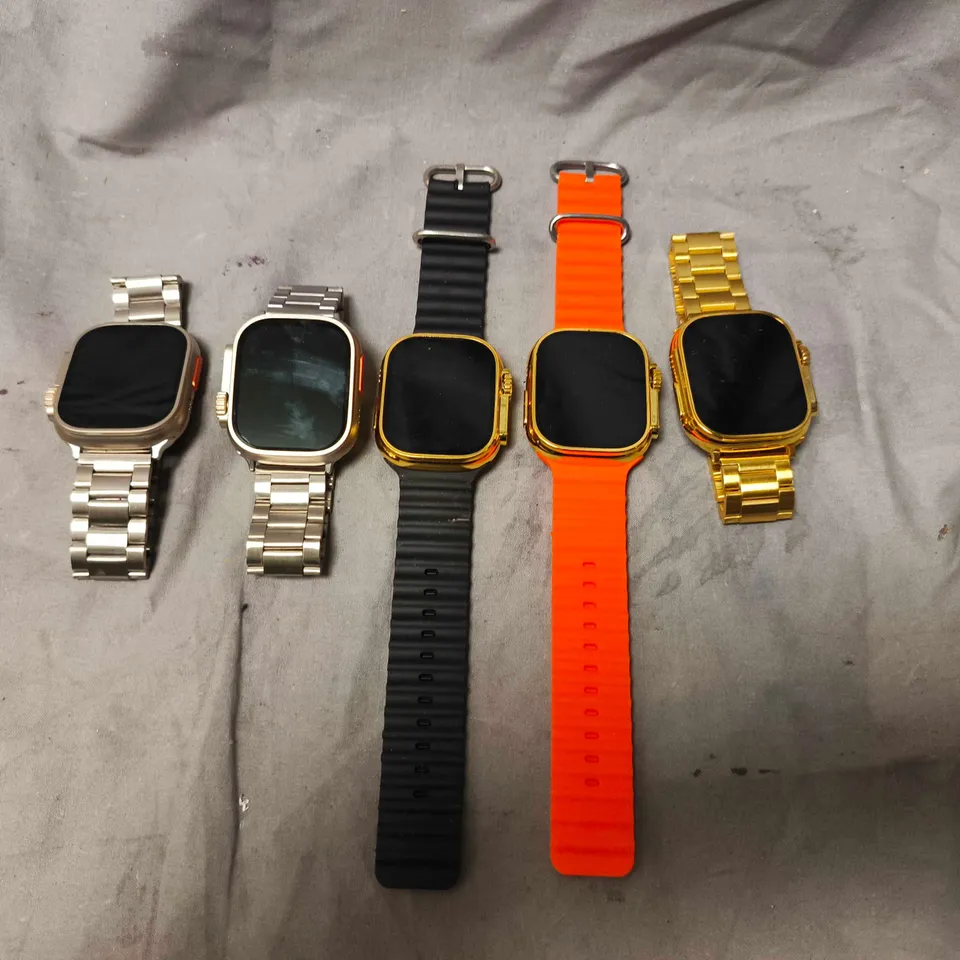 5 X ASSORTED WATCH ULTRA SMART WATCHES 