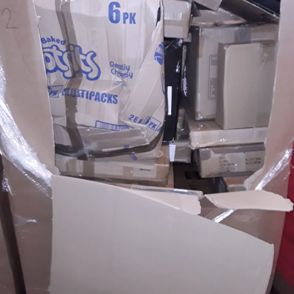 PALLET OF ASSORTED ITEMS TO INCLUDE BOXED SMART MOON LIGHT, MULTIPLE BABY'S PLAY PENS AND BOXED TOILET SEATS
