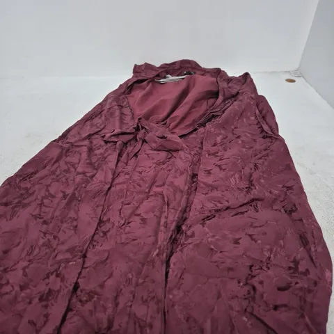 NOBODY'S CHILD DARK RED FIFI MAXI DRESS – UK 14