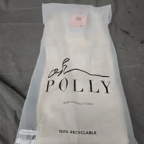 BAGGED OH POLLY OCCASSIONAL DRESS IN IVORY - SIZE 10