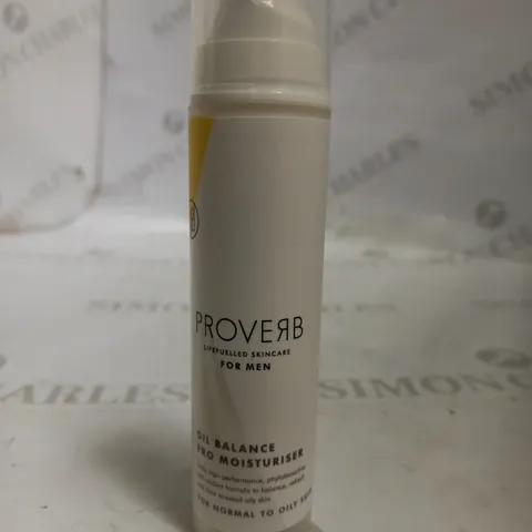 PROVERB LIFE FUELLED SKINCARE FOR MEN OIL BALANCE PRO MOISTURISER