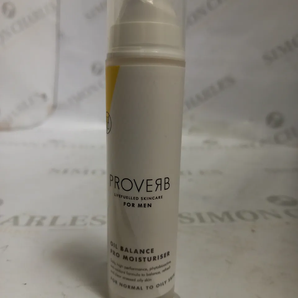 PROVERB LIFE FUELLED SKINCARE FOR MEN OIL BALANCE PRO MOISTURISER