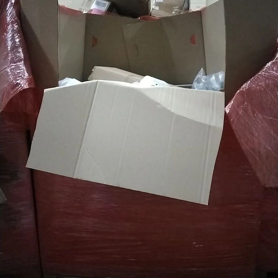 PALLET OF HOUSEHOLD ITEMS TO INCLUDE LED CEILING LIGHT, CAMERA DANCE MAT,FLOOR MAT,PUZZLE ACCESSORIES AND OTHER ASSORTED ITEMS...