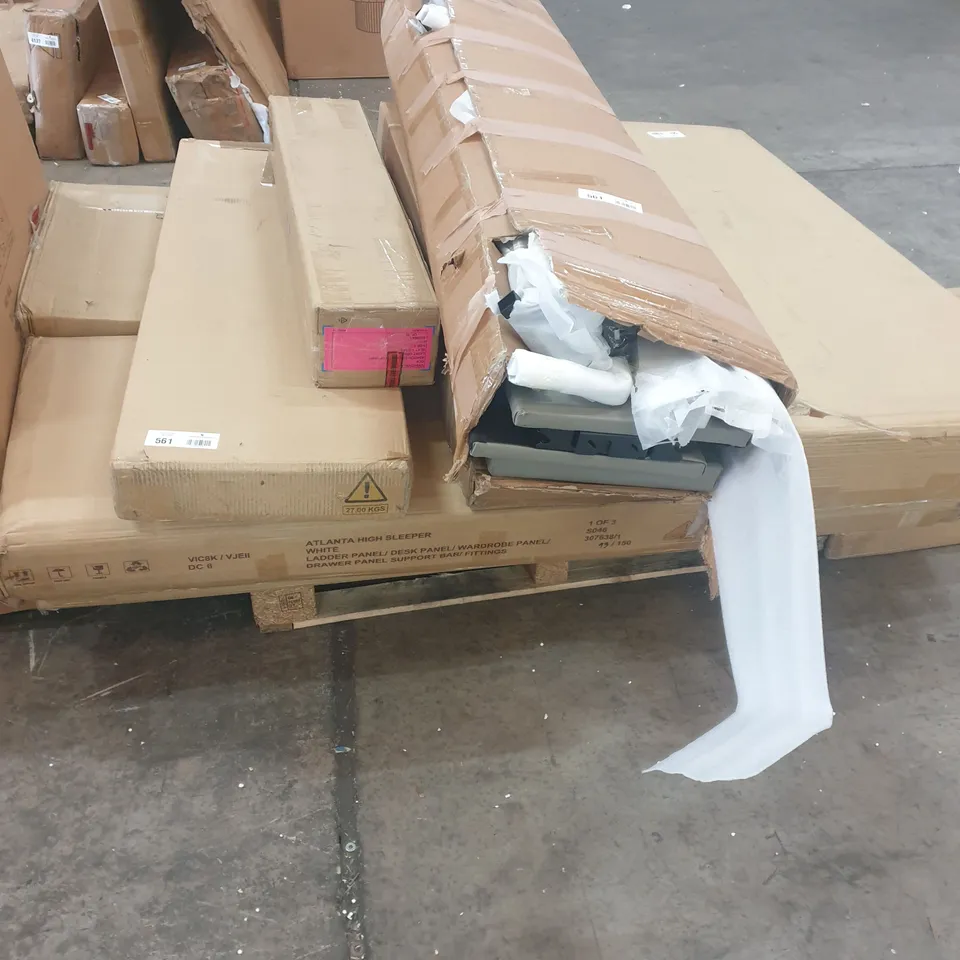 PALLET OF ASSORTED BOXED FURNITURE ITEMS