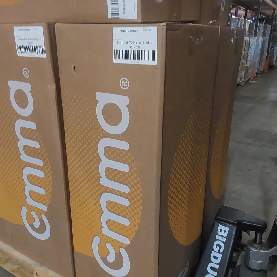 BRAND NEW BOXED EMMA UK V2 DIAMOND HYBRID 150 x 200CM KING SIZE MATTRESS 