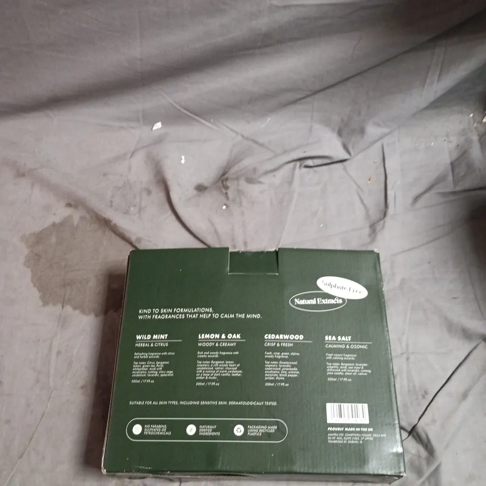 MANCAVE SHOWER GEL FRAGRANCE SET – 4 X SHOWER GELS