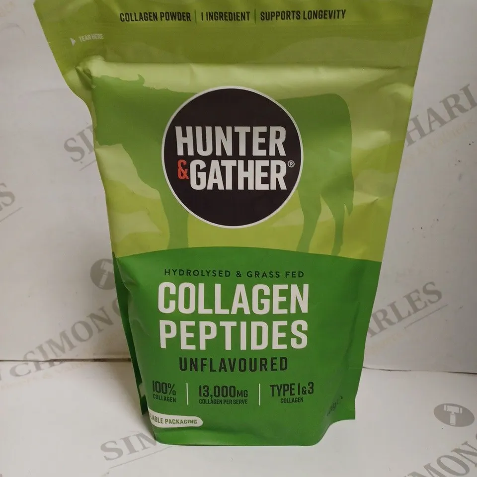SEALED HUNTER & GATHER HYDROLYSED COLLAGEN PEPTIDES - UNFLAVOURED - 400G
