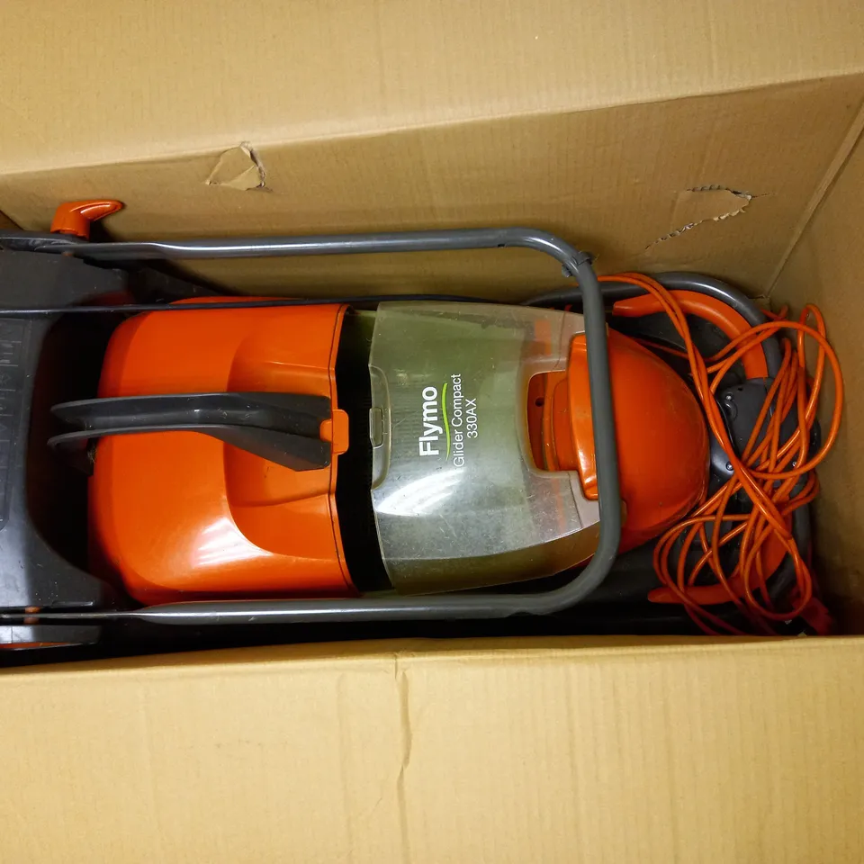 FLYMO GLIDER COMPACT 330AX ELECTRIC HOVER COLLECT LAWNMOWER