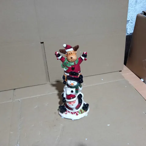 JOLLY SANTA LIGHT UP ORNAMENT