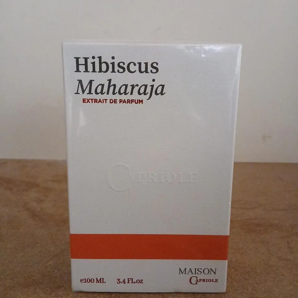 BOXED AND SEALED HIBISCUS MAHARAJA EXTRAIT DE PARFUM CAPRIOLE 100ML