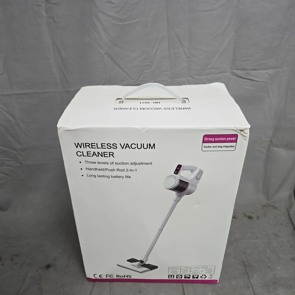 WIRELESS VACUUM CLEANER – 2-IN-1 HANDHELD, BOXED 