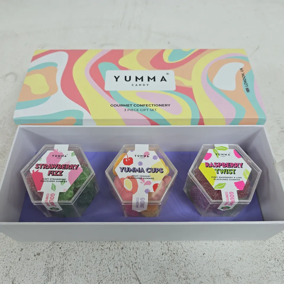 YUMMA CANDY GOURMET CONFECTIONERY 3-PIECE GIFT SET