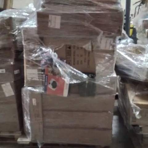 PALLET OF ASSORTED HOUSEHOLD GOODS AND PRODUCTS TO INCLUDE;HAIR TRIMMER,ELECTRIC COOKER HOB,WOMEN'S CLOTHING ITEM 