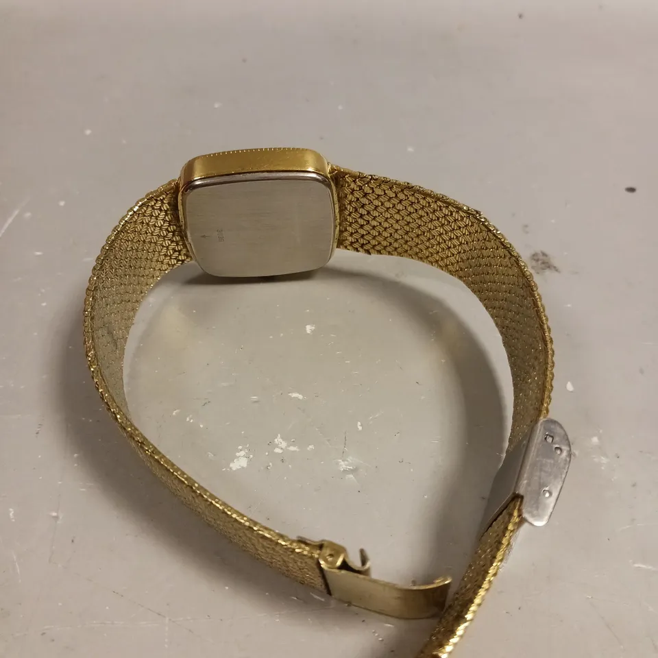 ROTARY QUARTZ MESH STRAP WATCH 